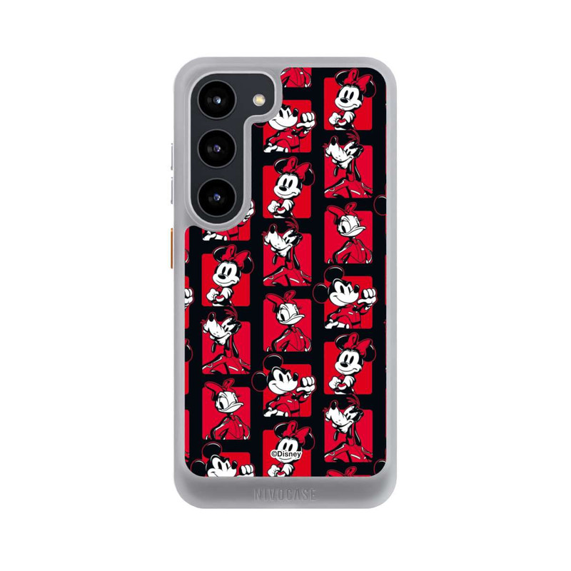 Galaxy S23 NIVOcore Mickey Mouse Racing Pattern Red