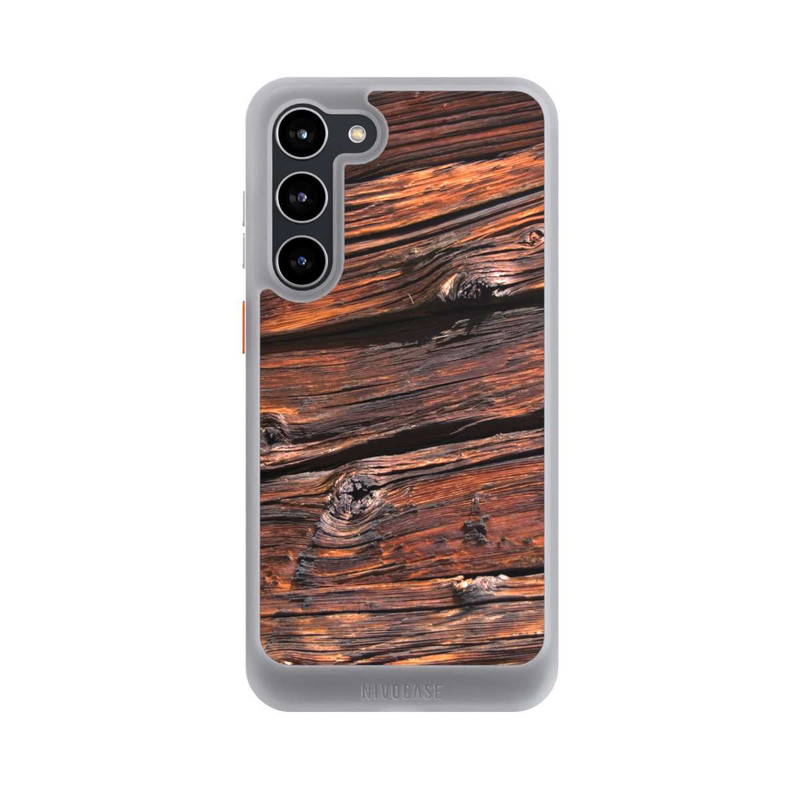 Galaxy S23 + NIVOcore Verwitterte Holzplanken