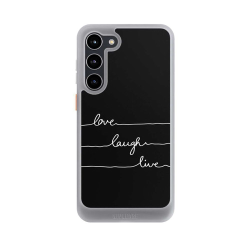 Samsung Galaxy S23+ NIVOcore Love Laugh Live weiß/schwarz