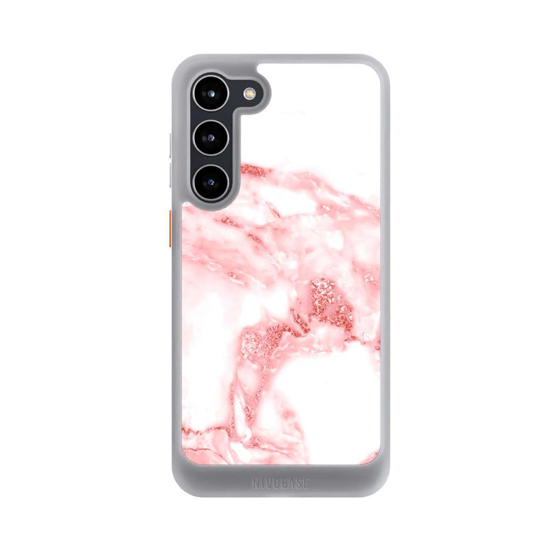 Galaxy S23 + NIVOcore Pink and White Marble