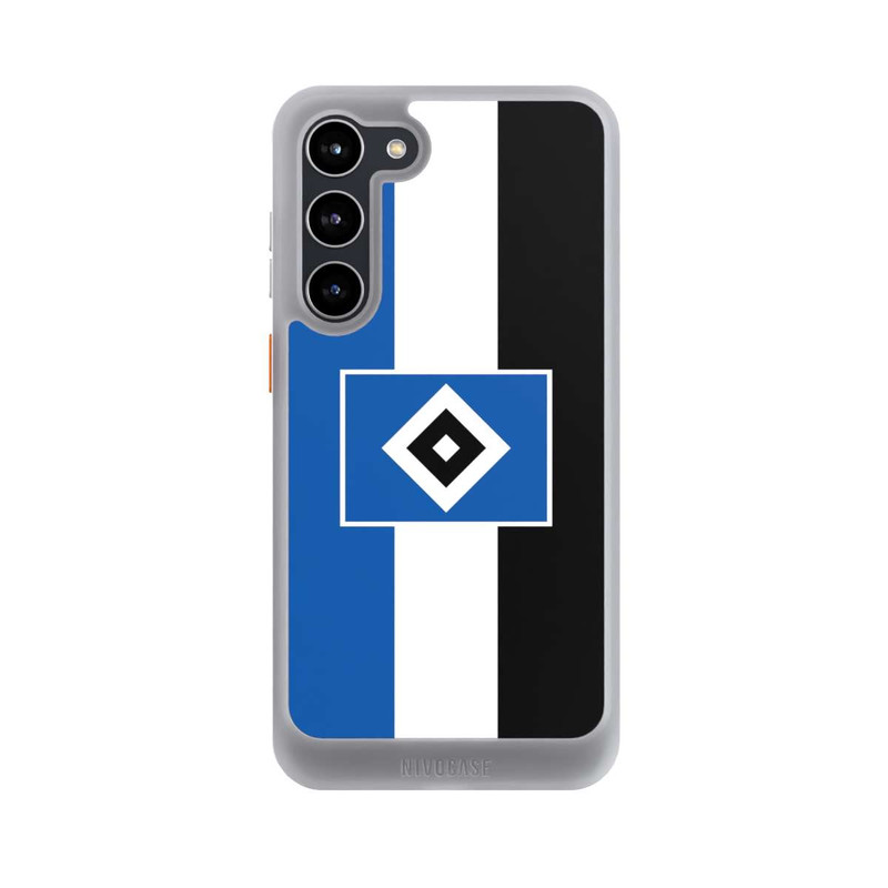 Galaxy S23 + NIVOcore HSV Streifen - Blau-Weiß-Schwarz