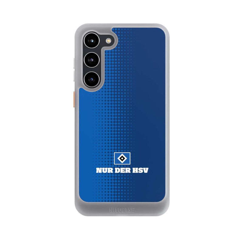 Galaxy S23 + NIVOcore Nur der HSV - Rautenraster Blau