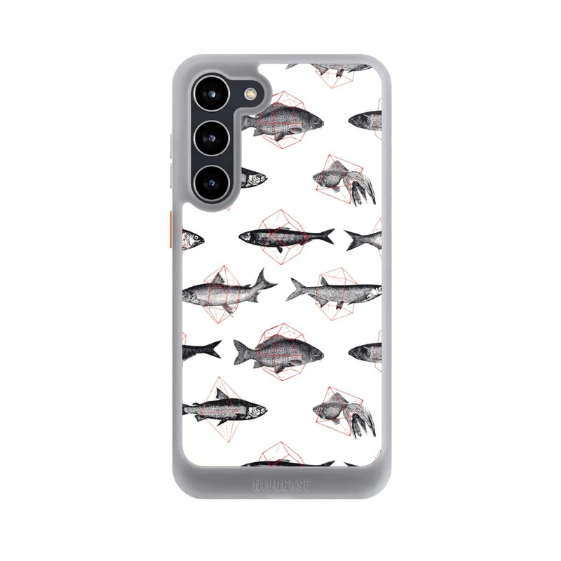 Galaxy S23 + NIVOcore Fische in Geometrie