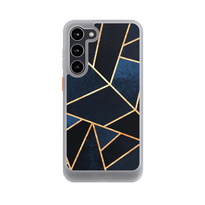 Galaxy S23 + NIVOcore Navy Stein Golddruck