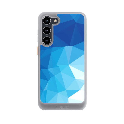 Samsung Galaxy S23+ NIVOcore Mosaïque Polygonale Bleue