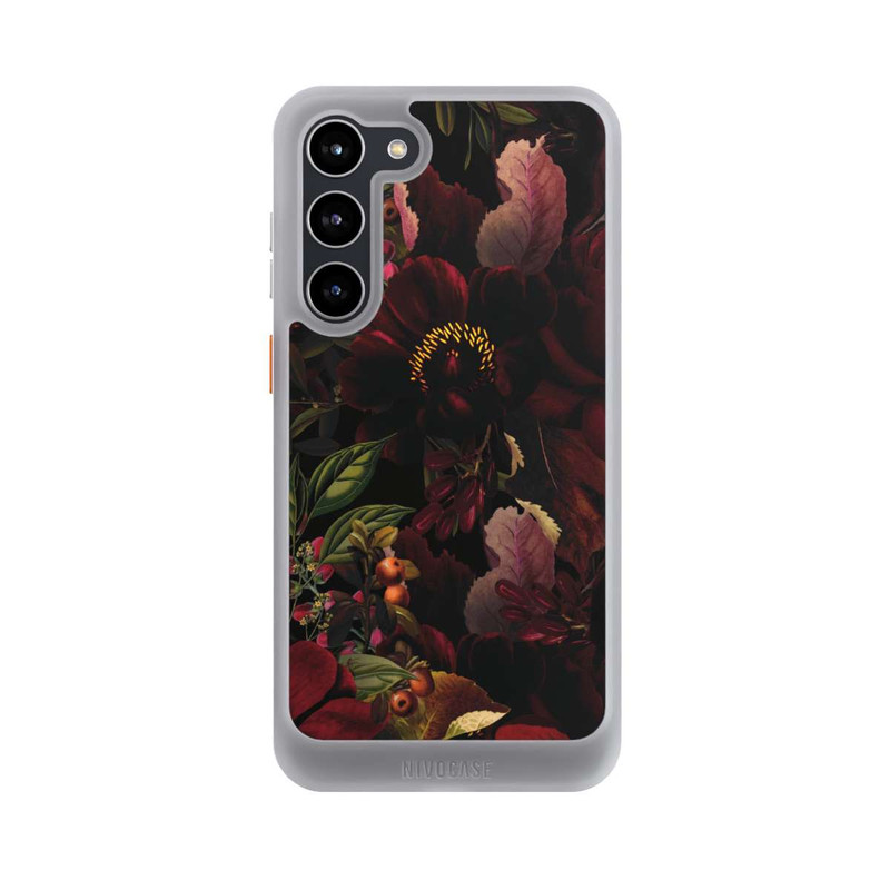 Galaxy S23 + NIVOcore Dunkle Rote Vintage Barock Rosen
