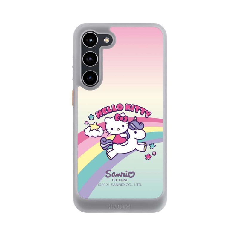Galaxy S23 + NIVOcore Hello Kitty Regenbogen 