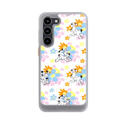 Samsung Galaxy S23+ NIVOcore Idéfix sur fleurs colorées