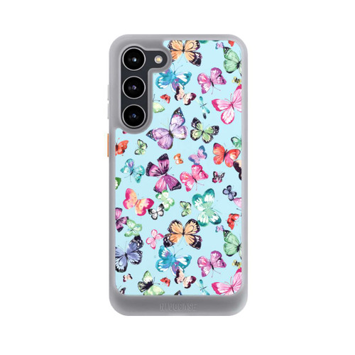 Samsung Galaxy S23+ NIVOcore Schmetterlinge rosa orange blau