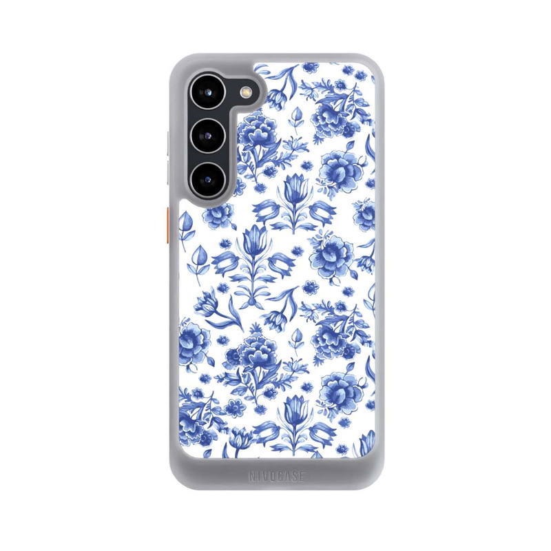 Galaxy S23 + NIVOcore Blue Flower Pattern - Delft (NL)