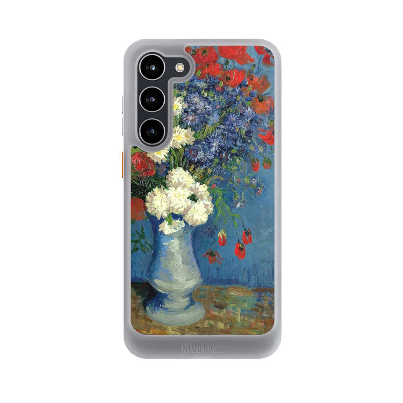 Galaxy S23 + NIVOcore Stillleben Vase mit Kornblumen und Mohnblumen von Vincent Van Gogh