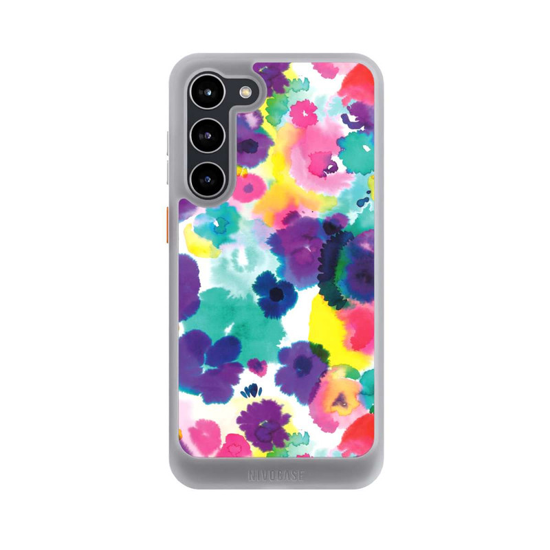 Galaxy S23 + NIVOcore Aquarellblumen abstrakt