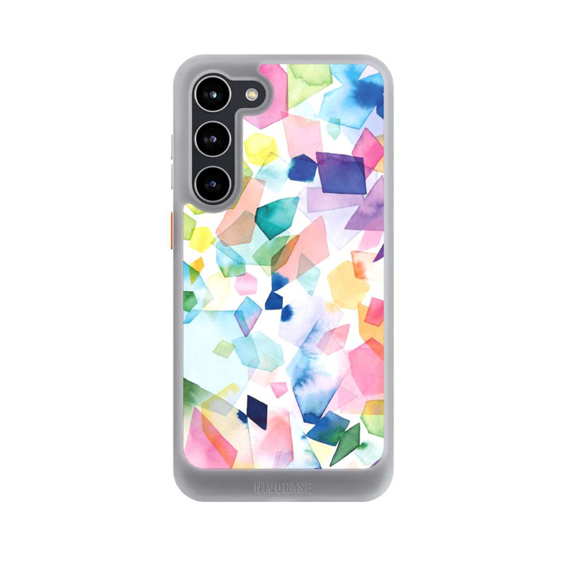 Galaxy S23 + NIVOcore Colorful Watercolor Gems Diamonds