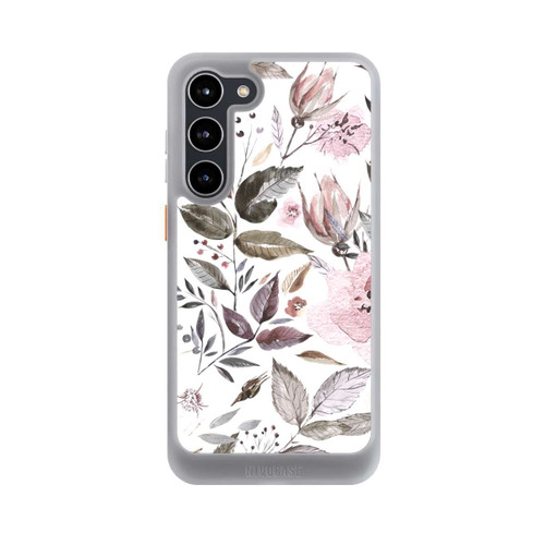 Samsung Galaxy S23+ NIVOcore Aquarelle Fleurs Roses Brunes