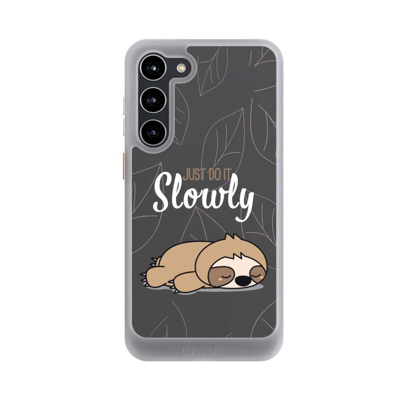 Galaxy S23 + NIVOcore Just Do It Slowly Sloth Grey