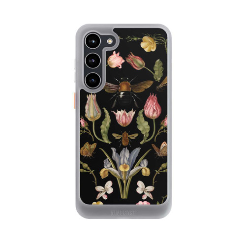 Samsung Galaxy S23+ NIVOcore Wildblumen und Biene Schwarz