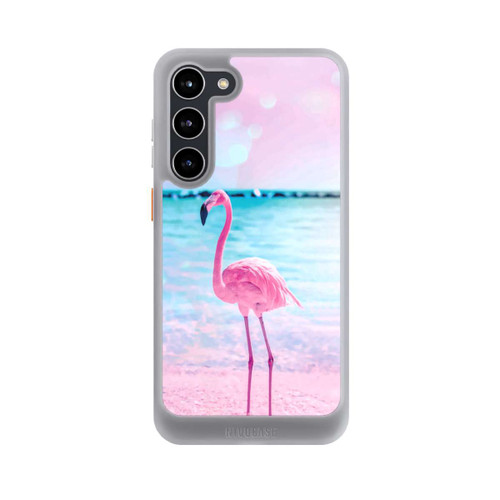 Samsung Galaxy S23+ NIVOcore Rosa Flamingo am Meer