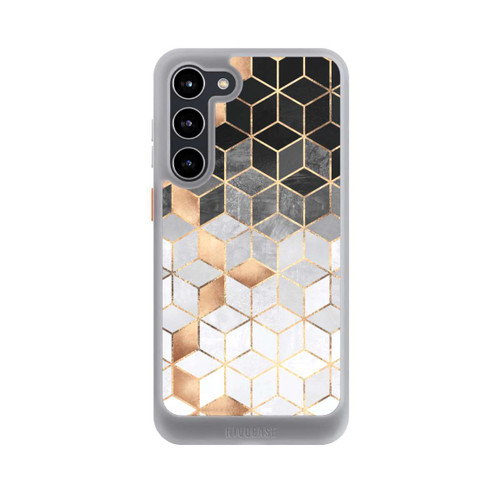 Samsung Galaxy S23+ NIVOcore Würfel dunkel und gold