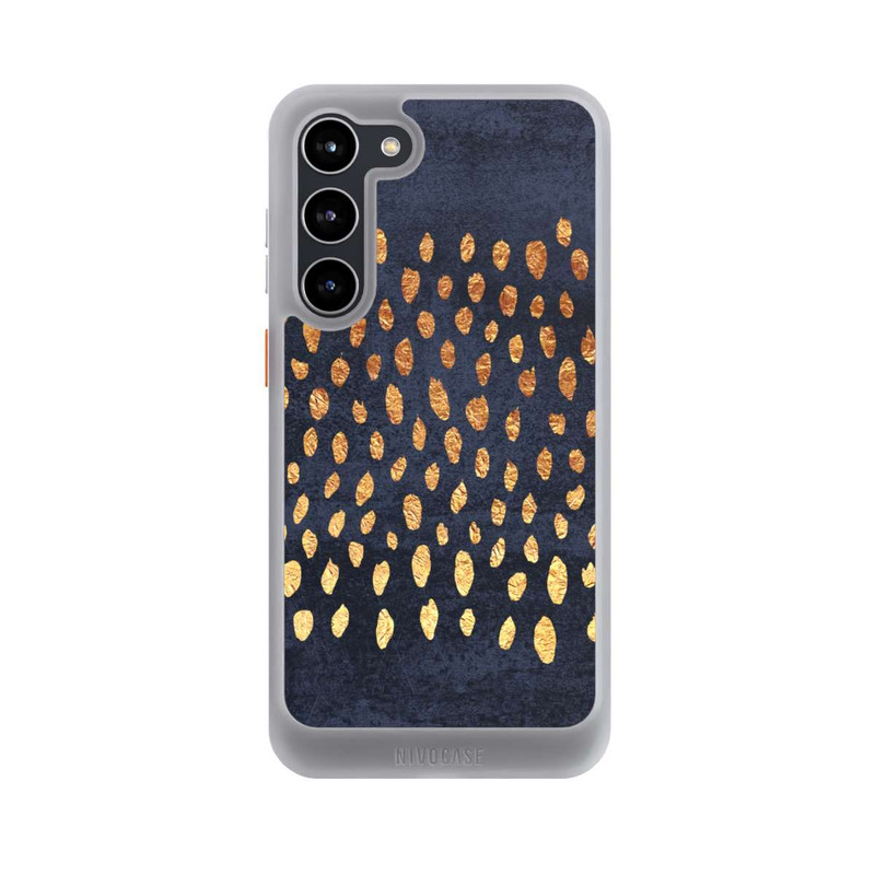 Galaxy S23 + NIVOcore Muster Gold und Marine