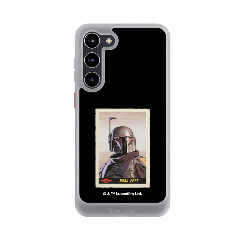 Galaxy S23 + NIVOcore Boba Fett Badges Black Background