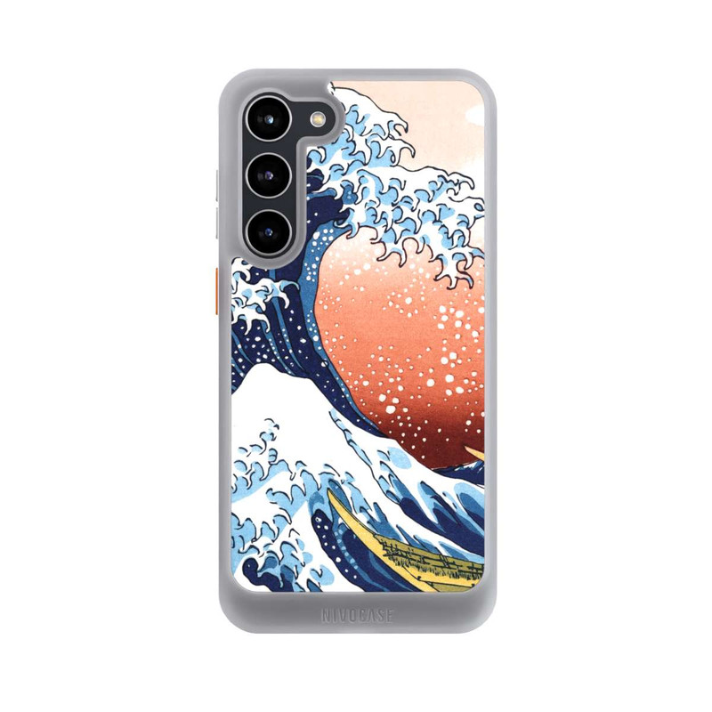 Galaxy S23 + NIVOcore La Grande Vague de Kanagawa Rouge