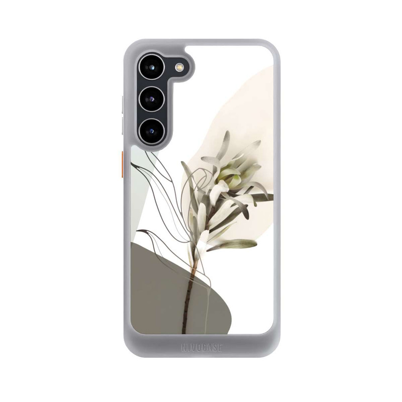 Galaxy S23 + NIVOcore Boho Line Art Olivgrün