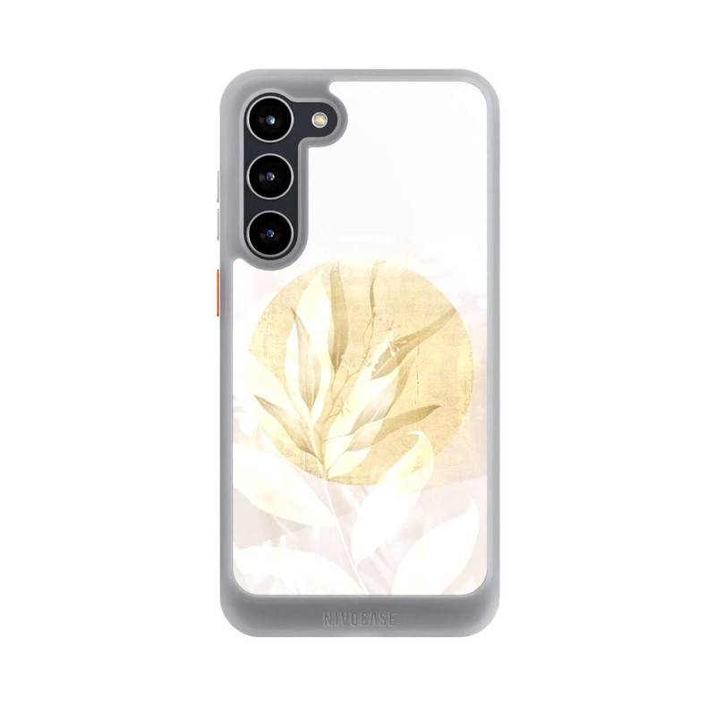 Galaxy S23 + NIVOcore Boho Gold Blumen Kunst