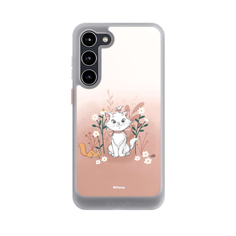 Galaxy S23 + NIVOcore Marie avec des fleurs