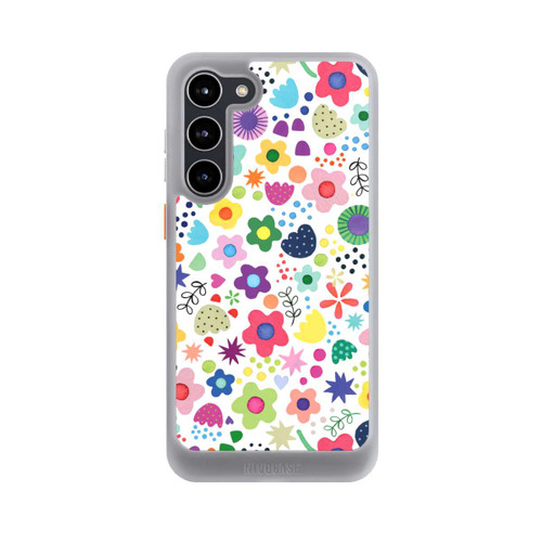 Samsung Galaxy S23+ NIVOcore Psychedelische Blumen bunt
