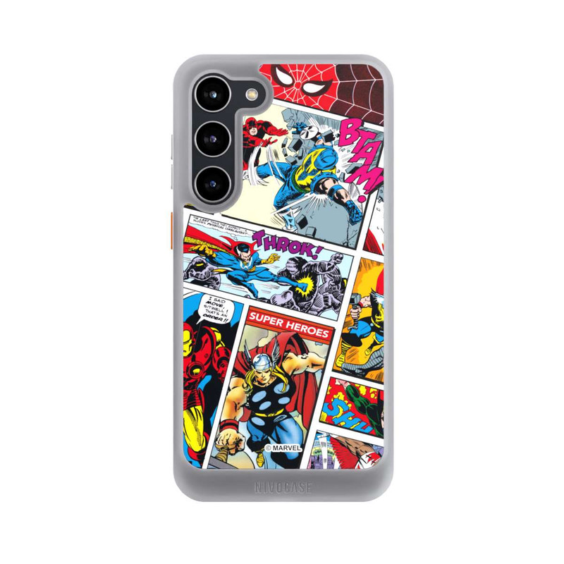 Galaxy S23 + NIVOcore Marvel Retro Comic Blue