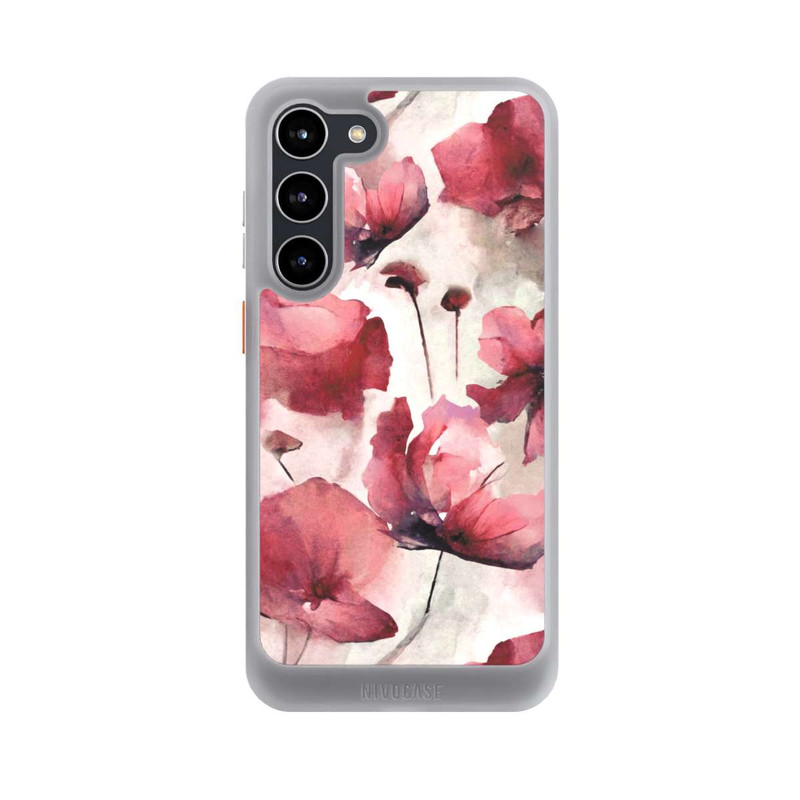 Galaxy S23 + NIVOcore Wilde Mohnblumen Aquarell mit KI
