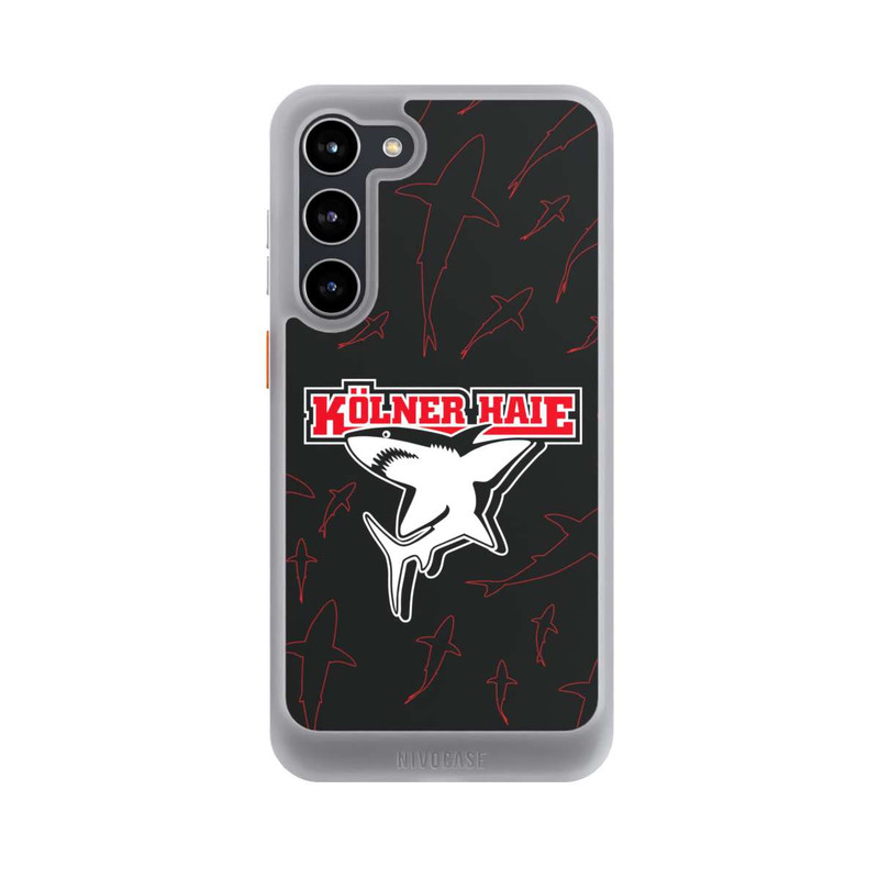 Galaxy S23 + NIVOcore Haie Muster Rot