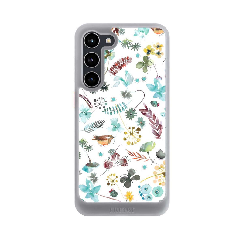 Galaxy S23 + NIVOcore Botanischer Schmetterling Natur Blau
