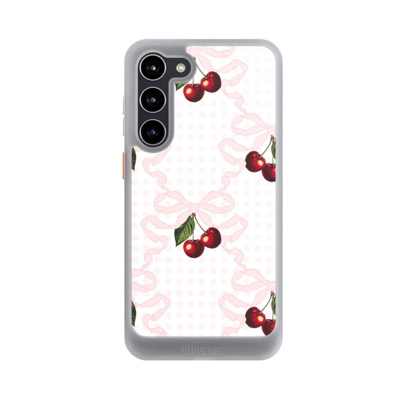 Galaxy S23 + NIVOcore Motif cerise rose