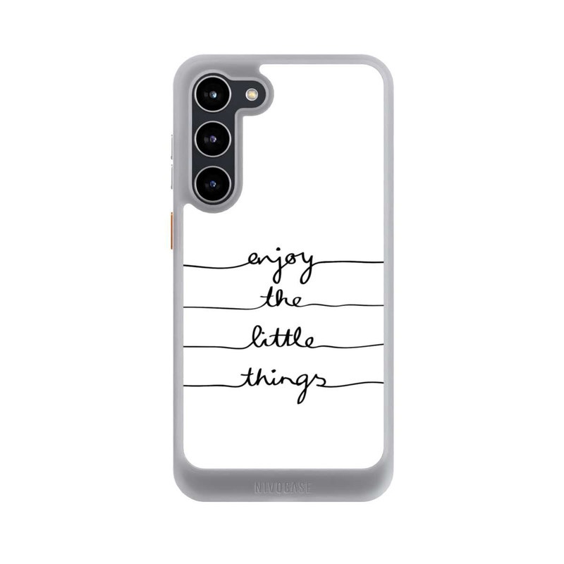 Galaxy S23 + NIVOcore Enjoy The Little Things White
