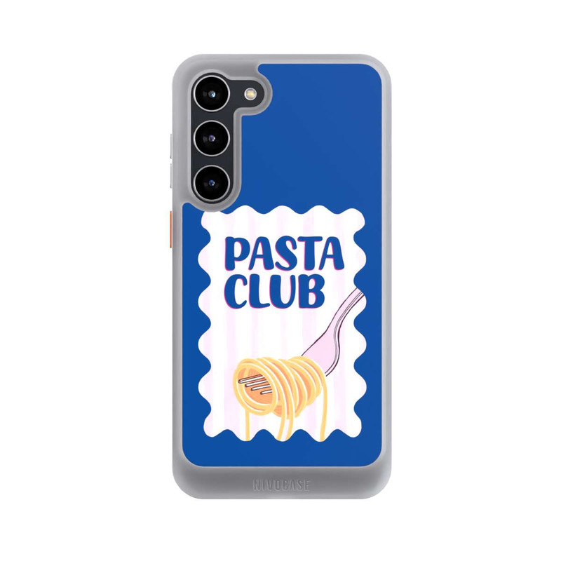 Galaxy S23 + NIVOcore Pasta Club in Blue and Pink