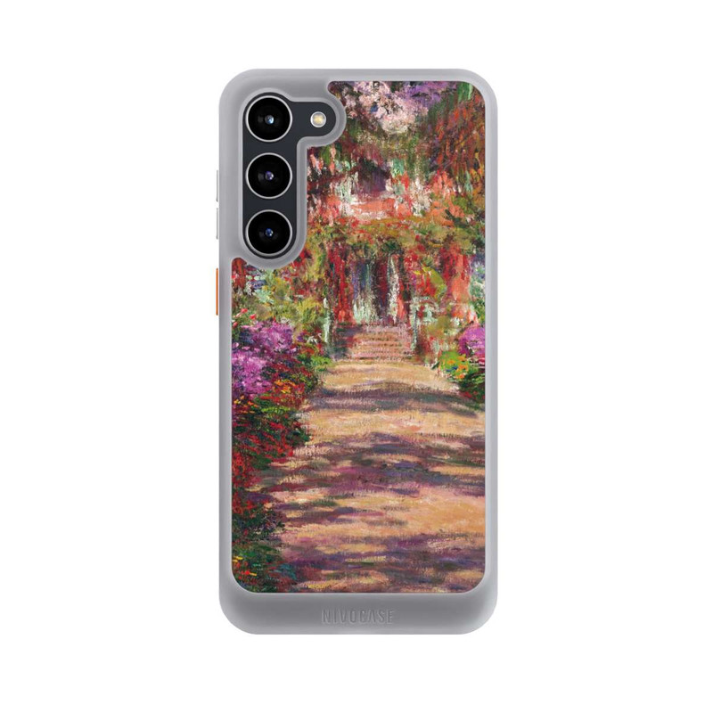 Galaxy S23 + NIVOcore Eine Allee in Monets Garten in Giverny by Claude Monet