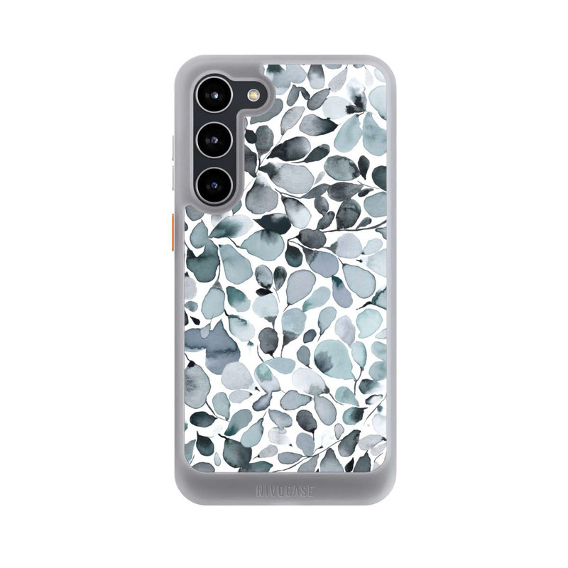 Galaxy S23 + NIVOcore Eucalyptus Watercolor Leaves Grey