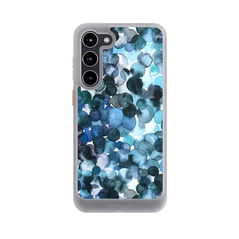 Galaxy S23 + NIVOcore Blätterzauber Blau