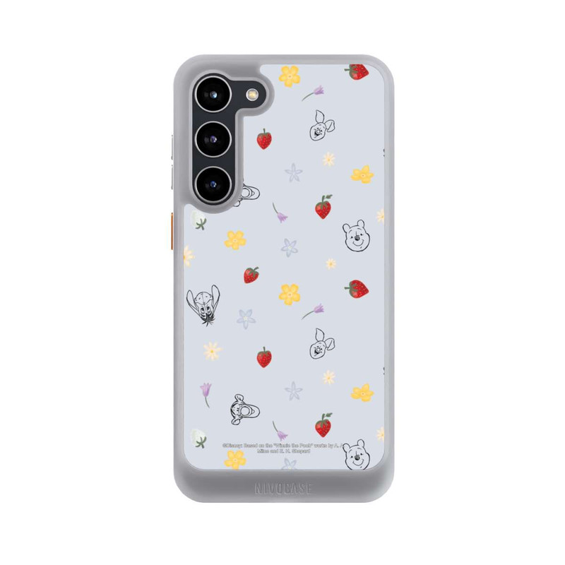 Galaxy S23 + NIVOcore Winnie the Pooh and Friends Strawberry Pattern Blue