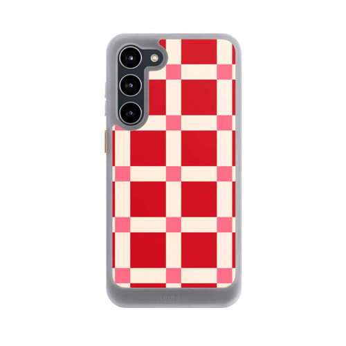 Samsung Galaxy S23+ NIVOcore Kariert Muster Rot