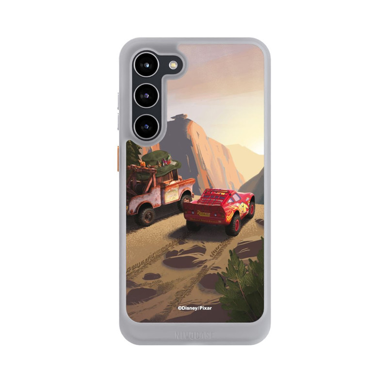 Galaxy S23 + NIVOcore Disney Pixar Cars Sonnenuntergang Lightning McQueen und Hook