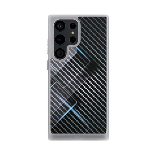 Samsung Galaxy S23 Ultra NIVOcore Blaue Linien auf Karbon
