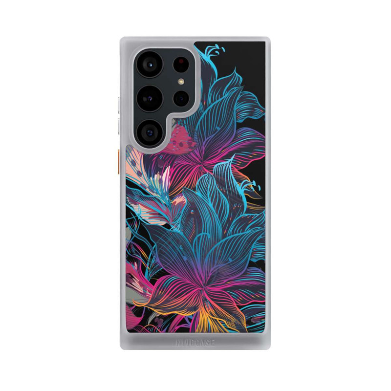 Galaxy S23 Ultra NIVOcore Le pouvoir des fleurs néon