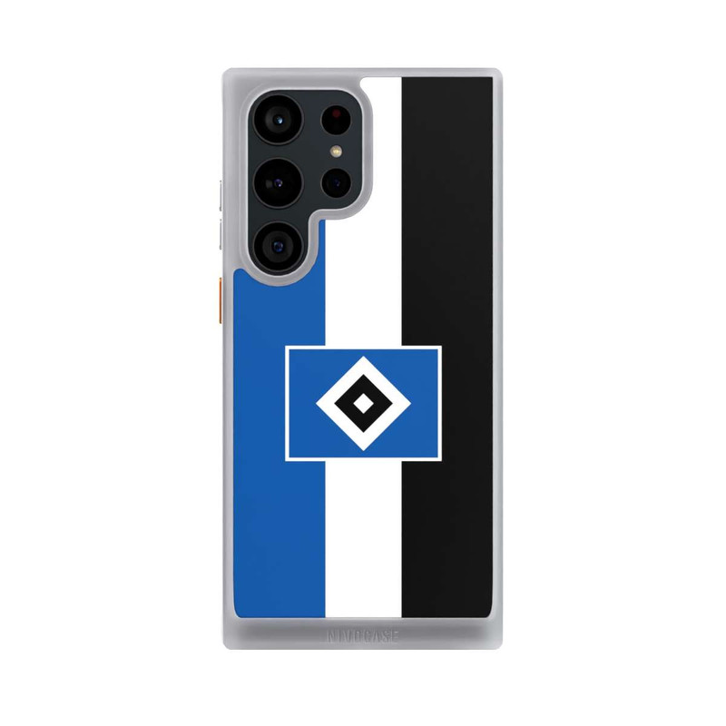 Galaxy S23 Ultra NIVOcore HSV Streifen - Blau-Weiß-Schwarz