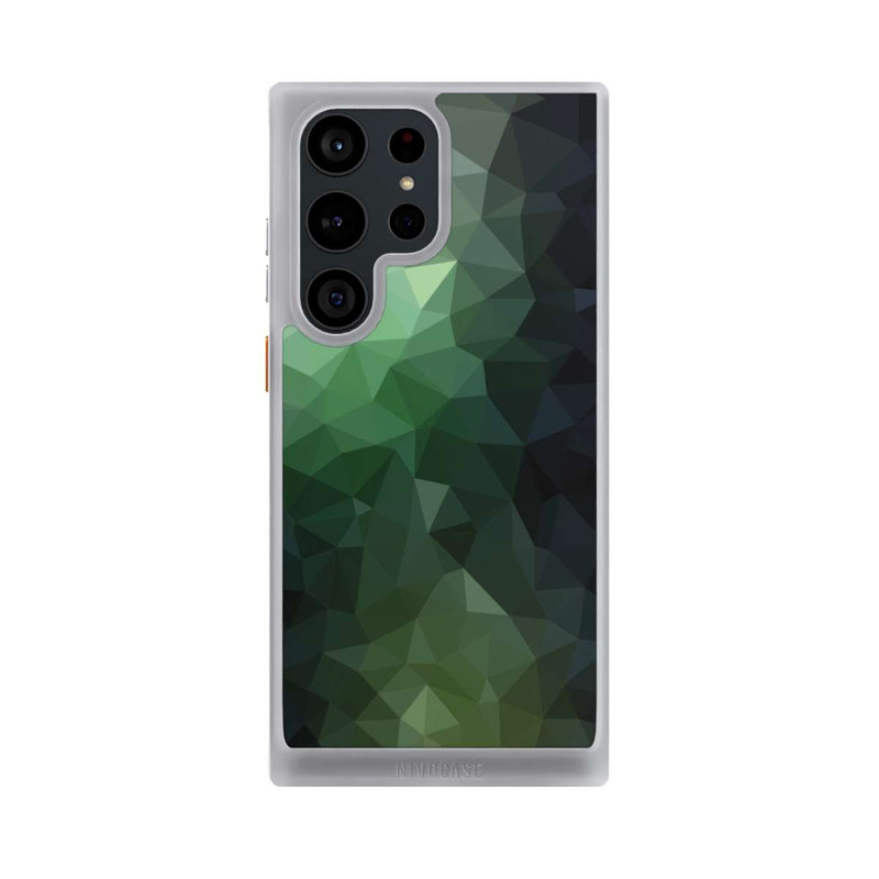 Galaxy S23 Ultra NIVOcore Polygonal Mosaic Green