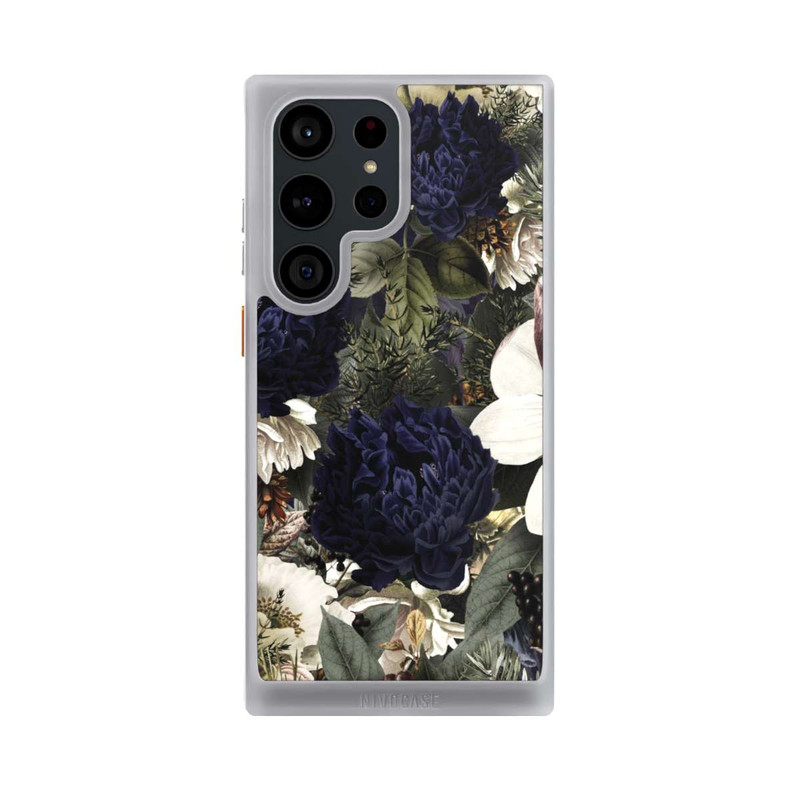 Galaxy S23 Ultra NIVOcore Dunkle Mitternachts Barock Vintage Blumen