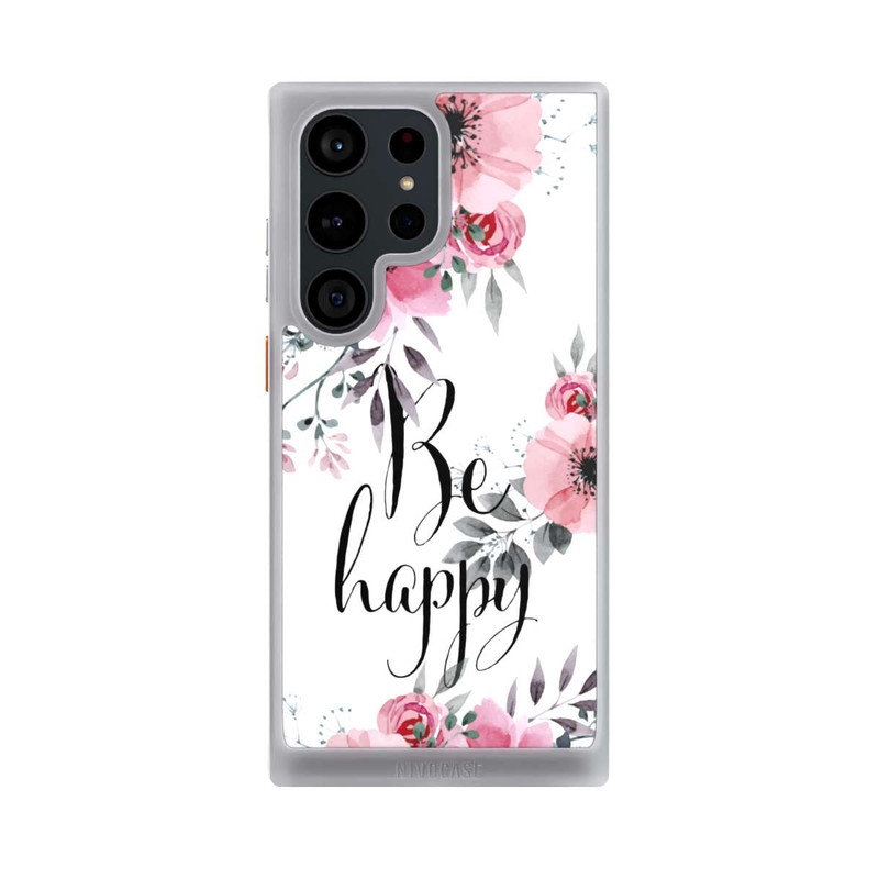Galaxy S23 Ultra NIVOcore Be Happy Blumen