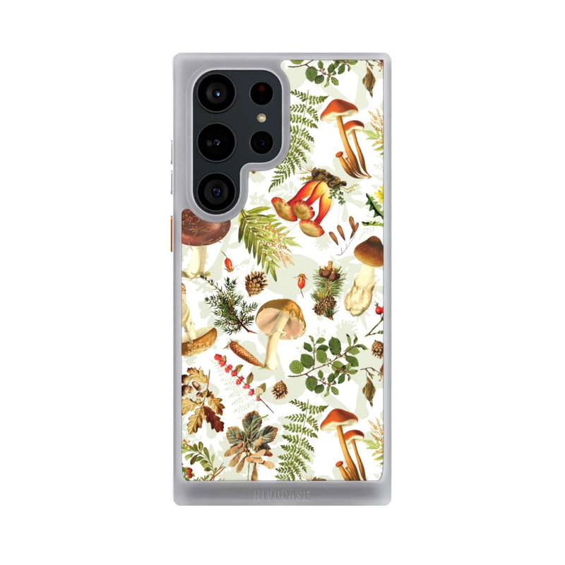 Galaxy S23 Ultra NIVOcore Mushroom Pattern White