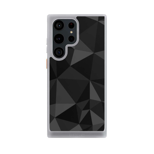 Samsung Galaxy S23 Ultra NIVOcore Polygonmuster schwarz
